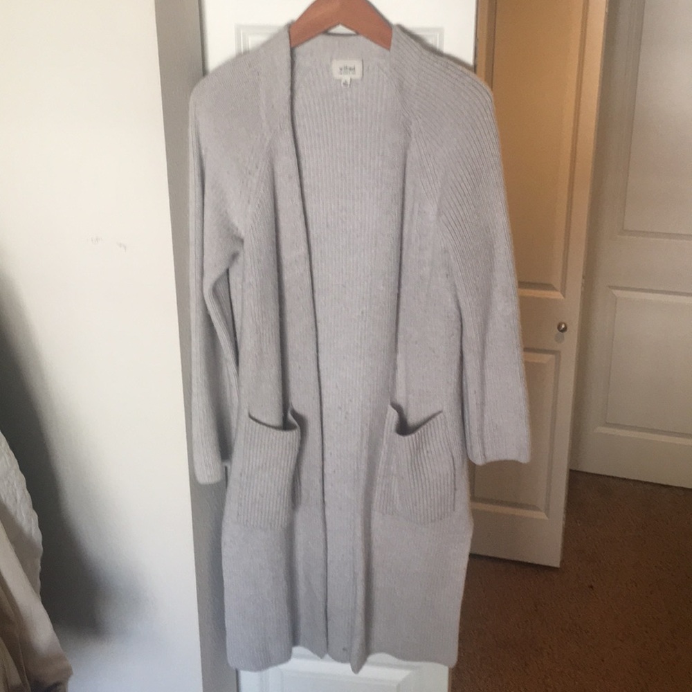 Wilfred by Aritzia long duster sweater